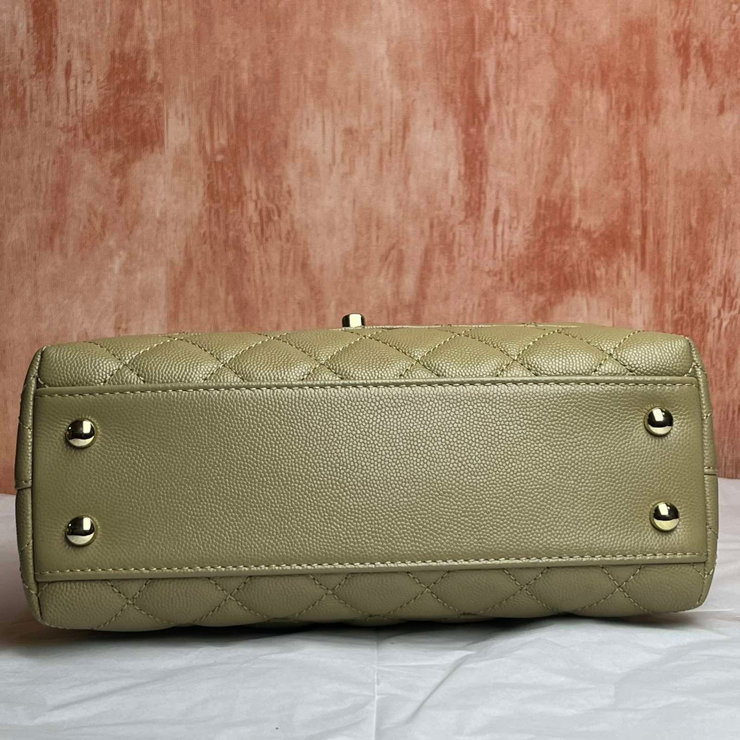 Chanel Coco Chanel Beige – 6.3"H x 9.8"L x 3.9"W