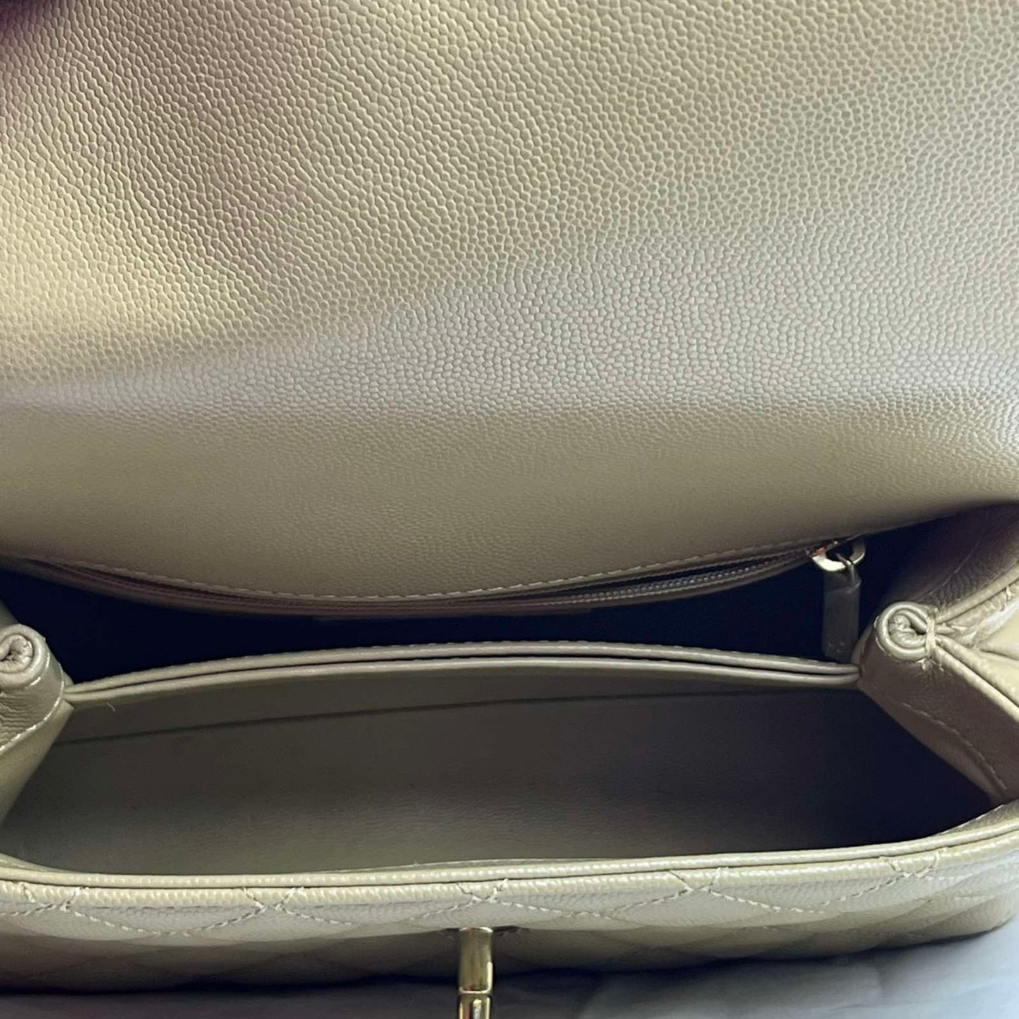 Chanel Coco Chanel Beige – 6.3"H x 9.8"L x 3.9"W