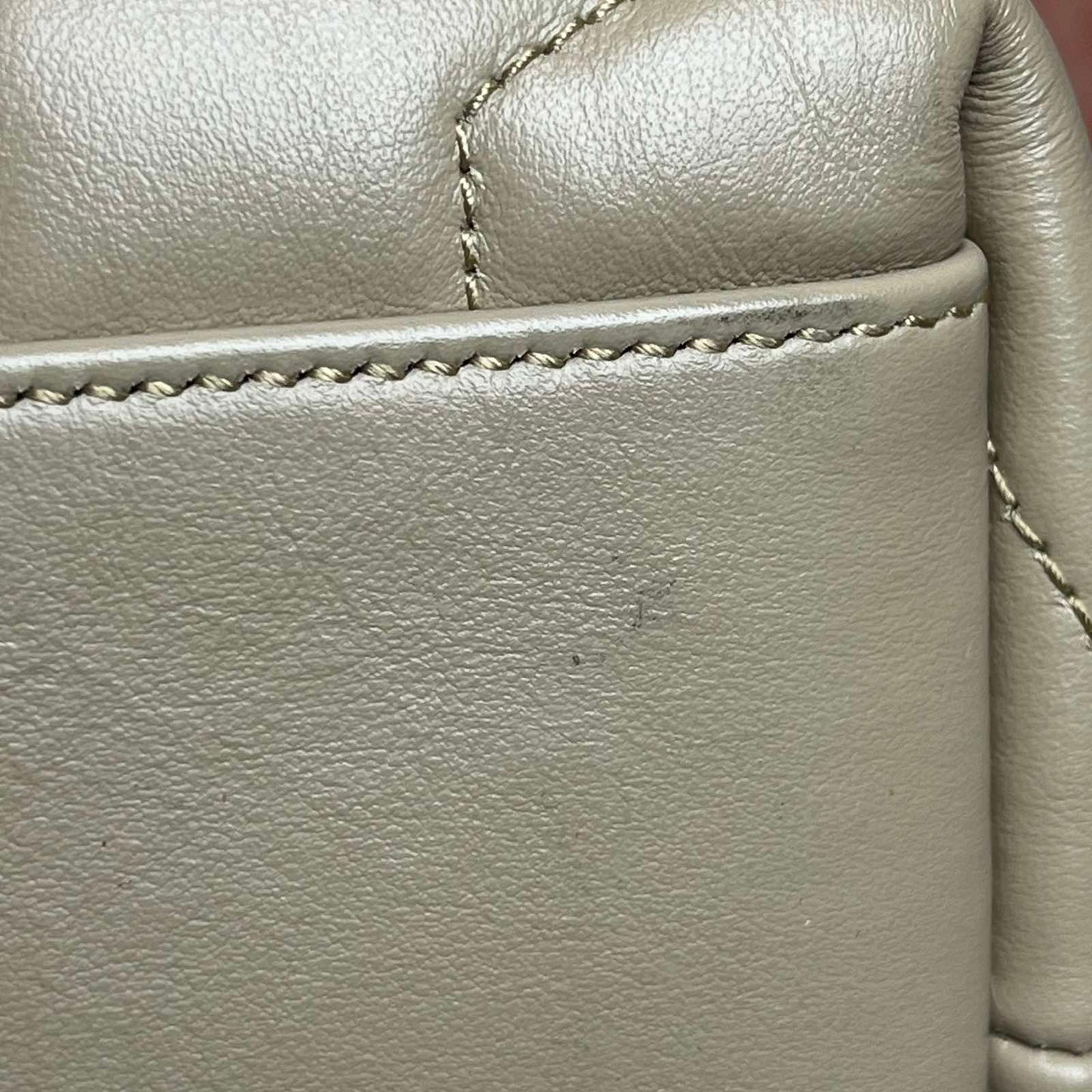 YSL Loulou, Beige – 9.8"H x 12.5"L x 4.7"W