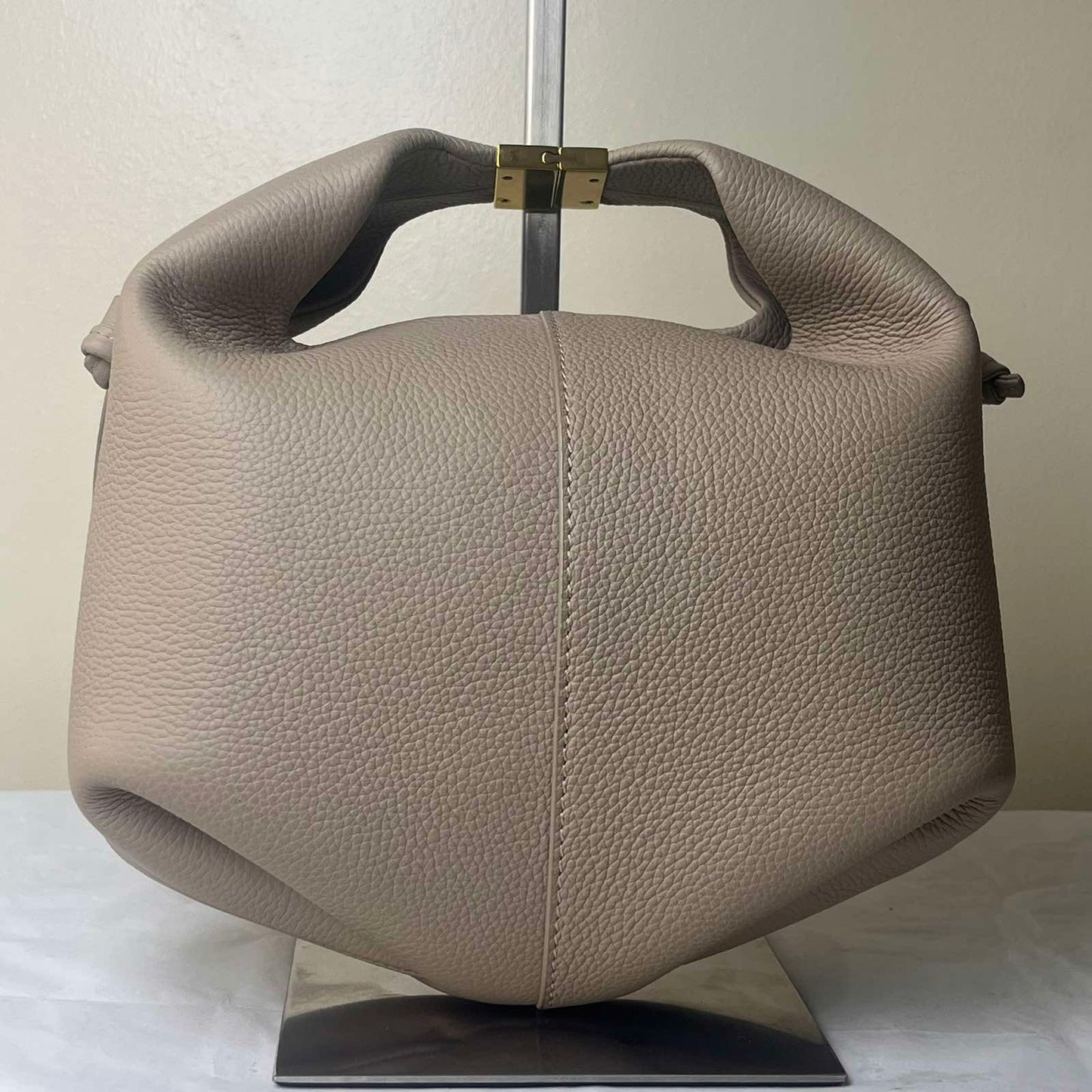 Polène Béri Taupe – 7.9"H x 9.8"L x 4.7"W