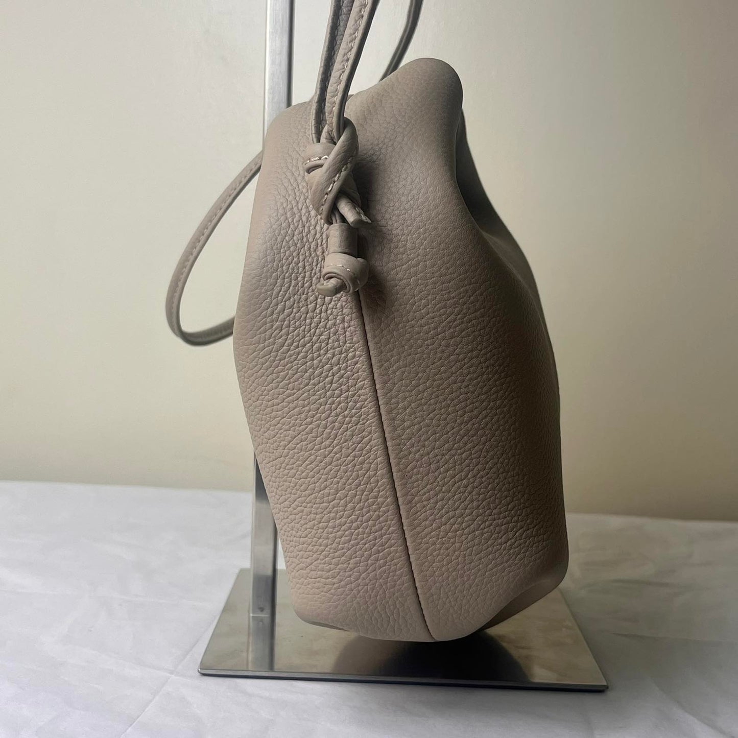 Polène Béri Taupe – 7.9"H x 9.8"L x 4.7"W