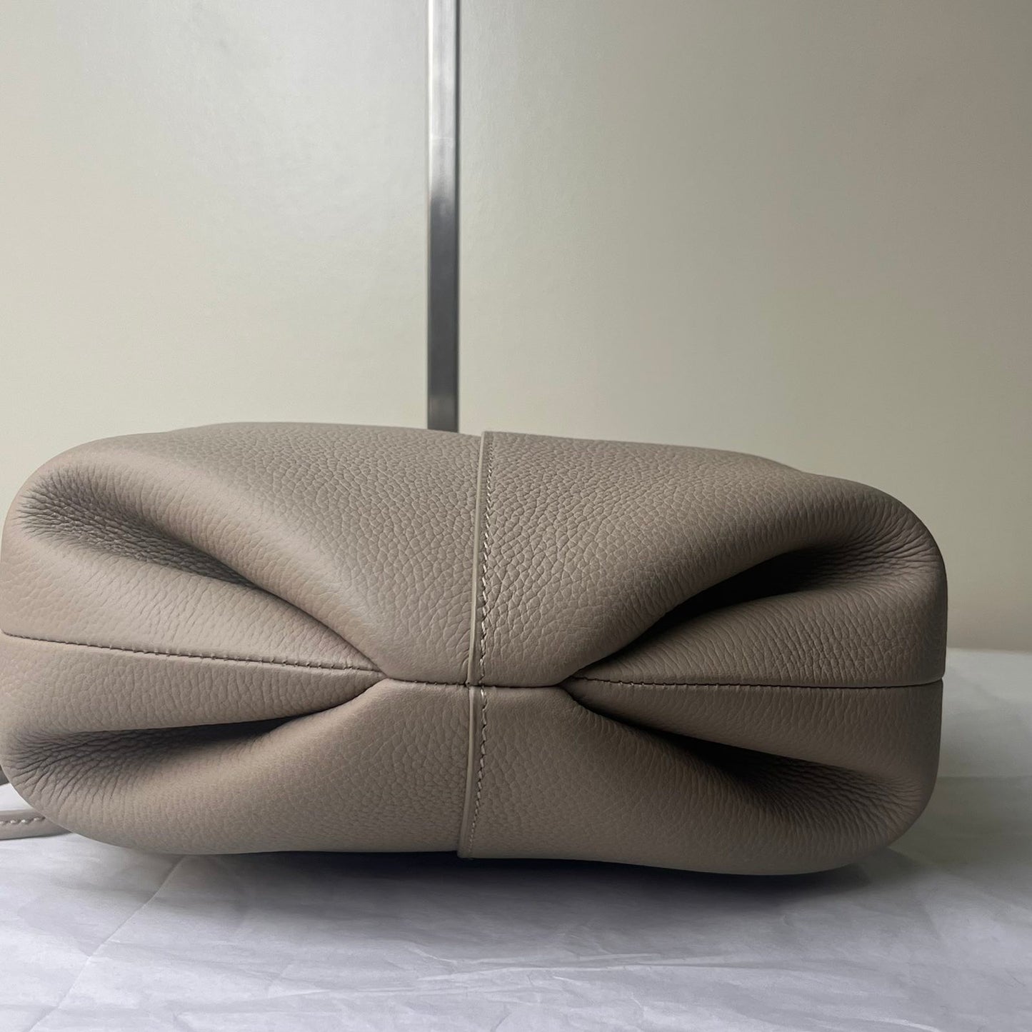 Polène Béri Taupe – 7.9"H x 9.8"L x 4.7"W