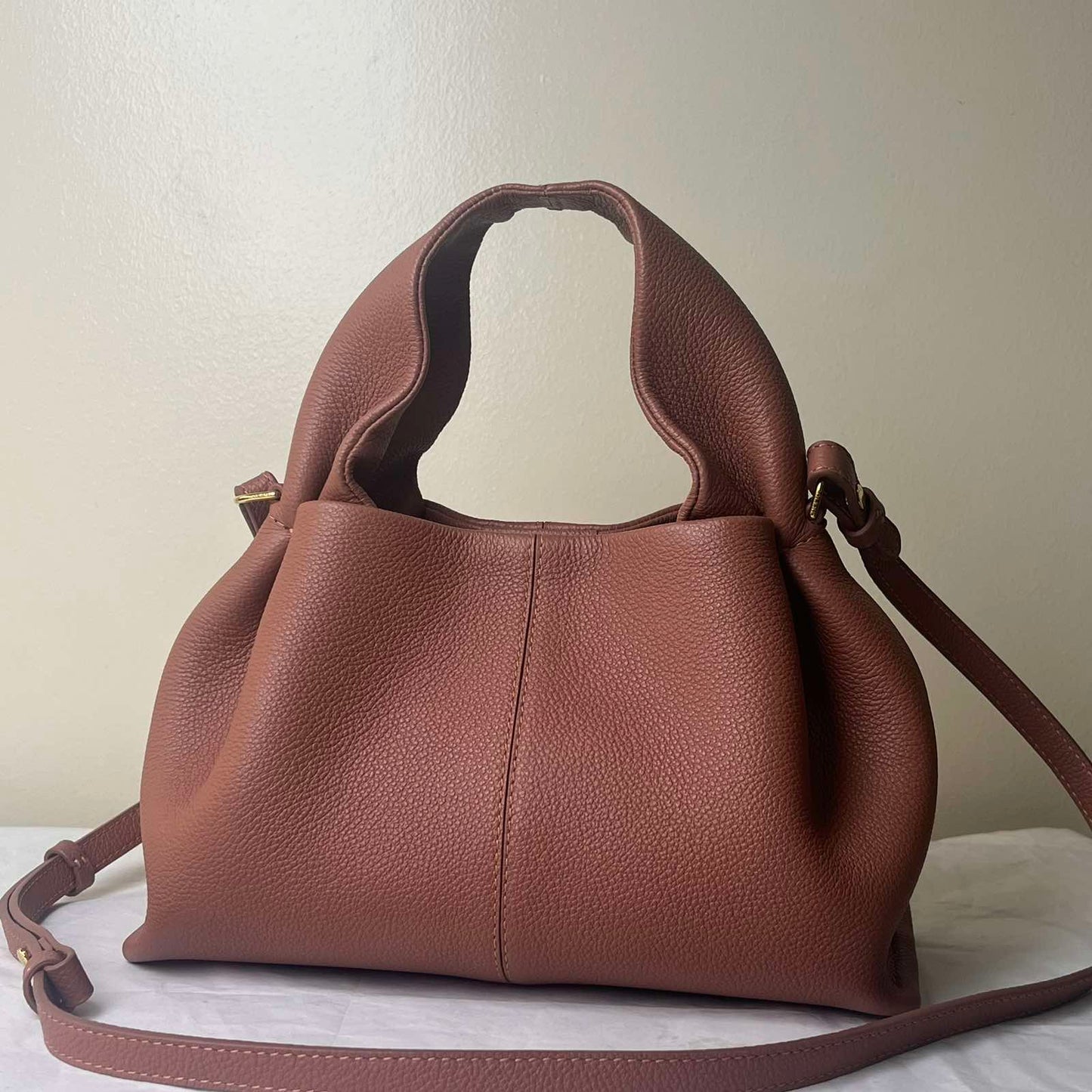 Polène Mini Neuf Blush – 6.7"H x 9.4"L x 4.3"W