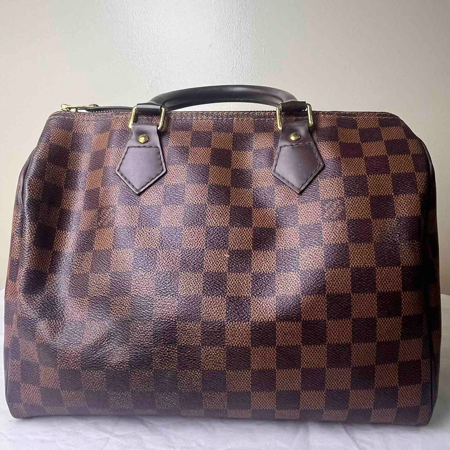 Louis Vuitton Speedy 30, Damier Ebene – 8.3"H x 11.8"L x 6.7"W