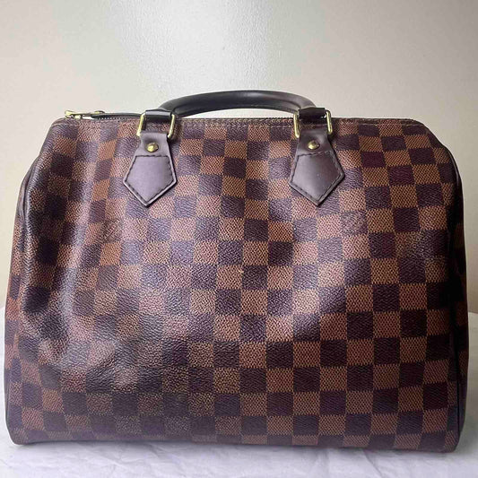 Louis Vuitton Speedy 30, Damier Ebene – 8.3"H x 11.8"L x 6.7"W