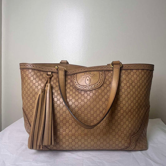 Gucci Microguccissima Tote Brown – 9.8"H x 13"L x 5.5"W