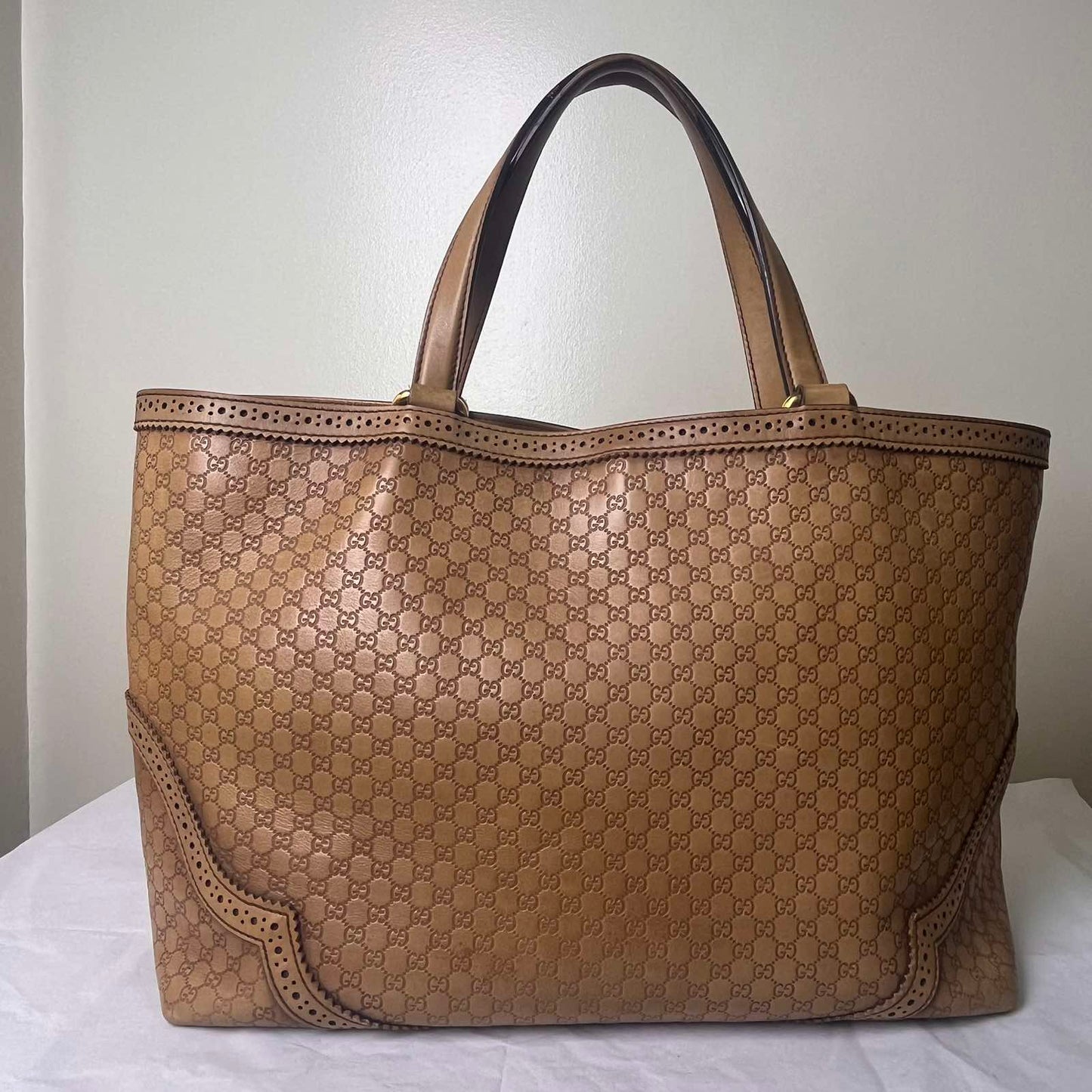 Gucci Microguccissima Tote Brown – 9.8"H x 13"L x 5.5"W