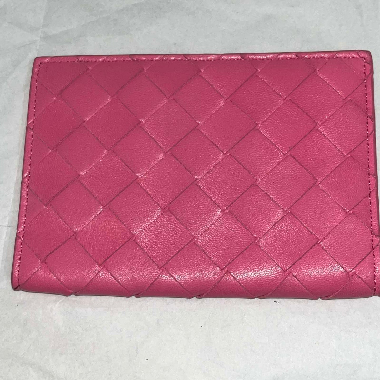 Bottega Veneta Passport Holder, Pink – 5.5"H x 3.9"L