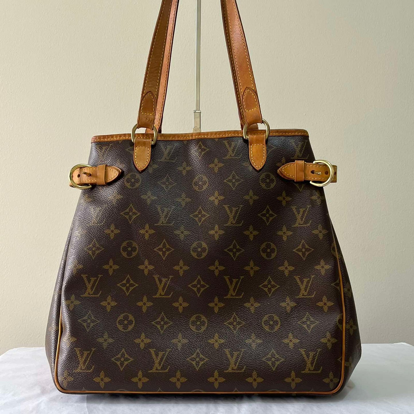 Louis Vuitton Batignolles Vertical Monogram Canvas – 12.2"H x 10.2"L x 5.1"W
