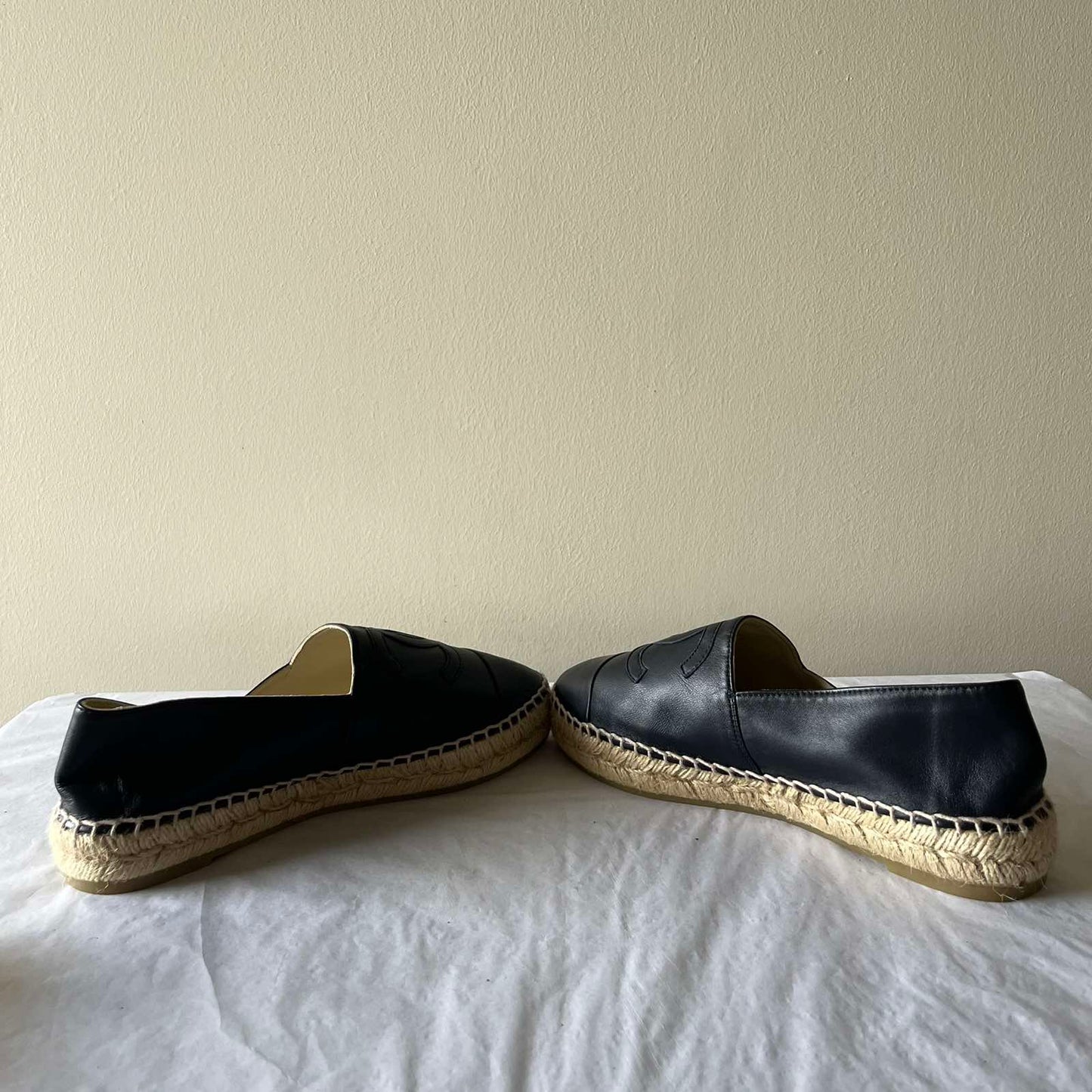 Chanel Espadrille Black – Size 36.5 Women