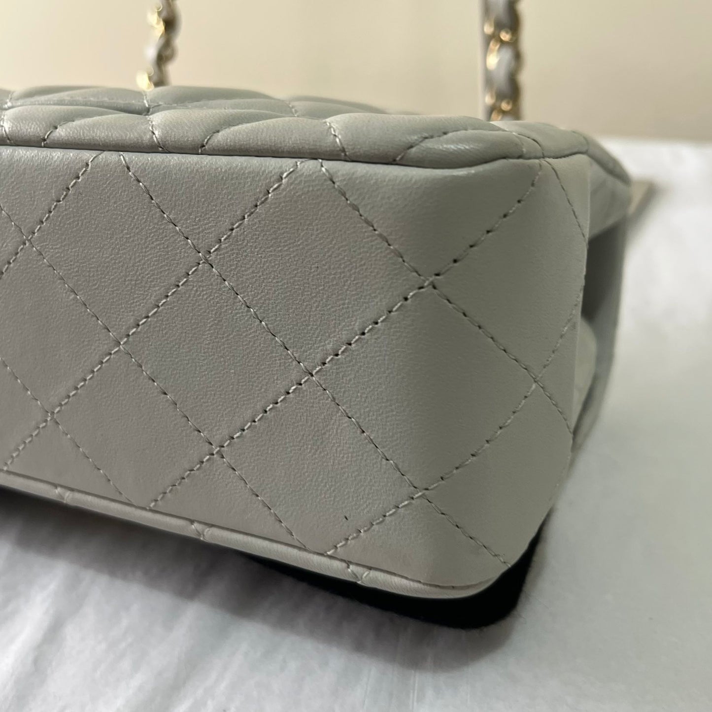 Chanel Mini Classic Flap – 5"H x 8"L x 2"D