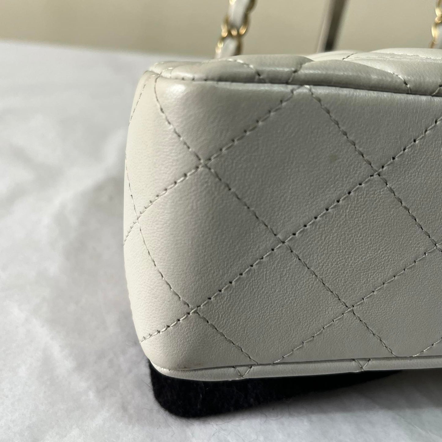 Chanel Mini Classic Flap – 5"H x 8"L x 2"D
