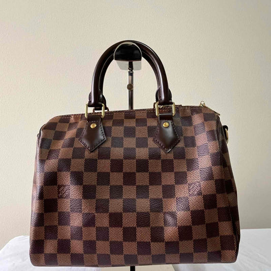 Louis Vuitton Speedy 25 Damier Ebene – 7.5"H x 10.2"L x 5.9"W