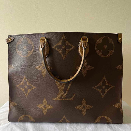 Louis Vuitton OnTheGo Monogram Canvas – 13.4"H x 16.1"L x 7.5"W