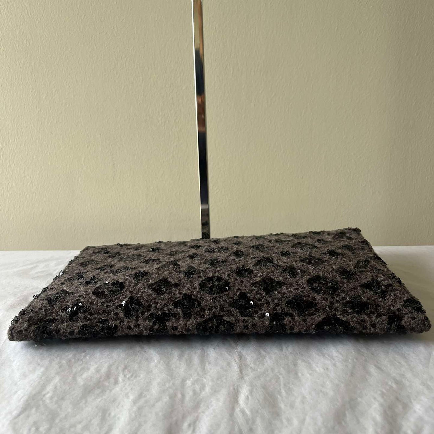 Louis Vuitton Glitter Clutch Bag in Gray – 4.7"H x 9.4"L x 1.6"W