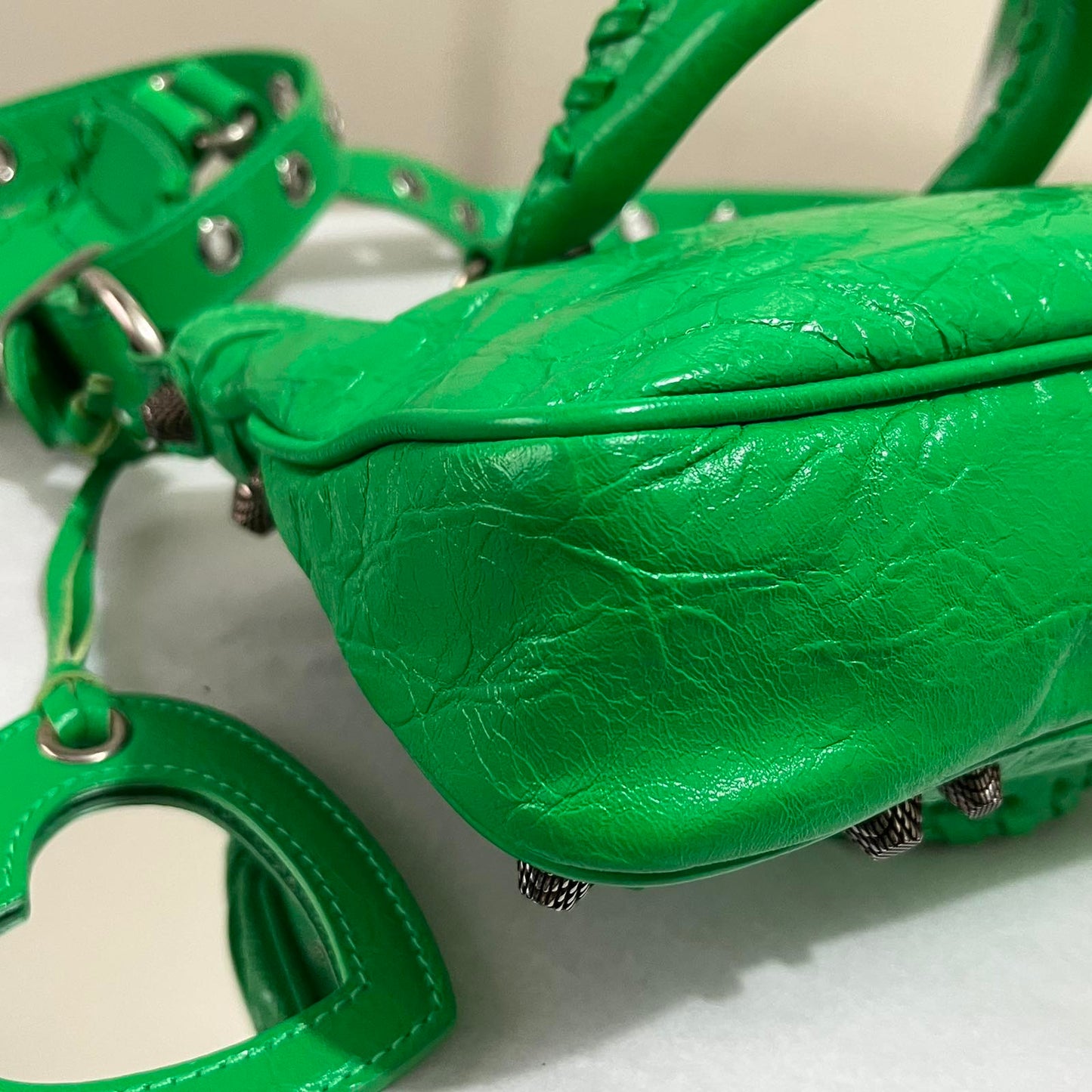 Balenciaga Neo Cagole Mini Green – 5.1"H x 9.8"L x 3.9"W