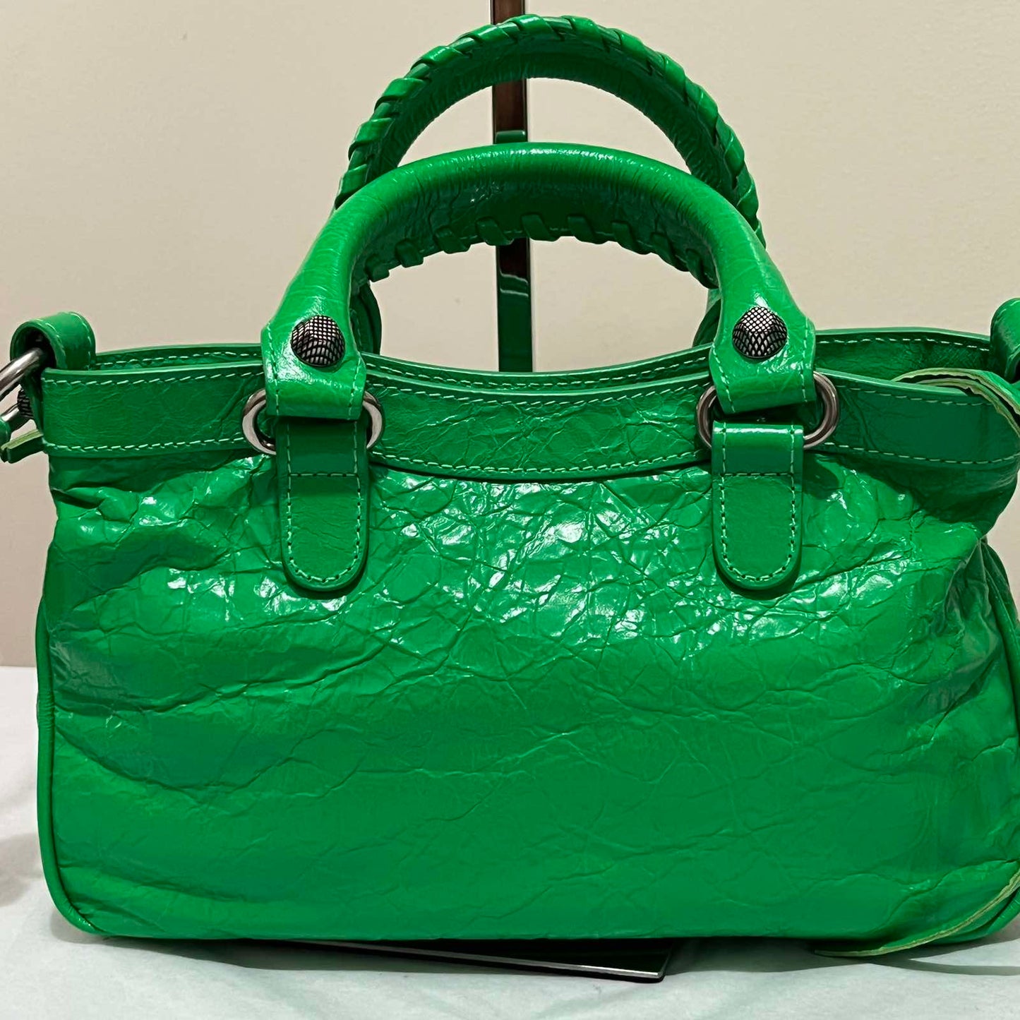 Balenciaga Neo Cagole Mini Green – 5.1"H x 9.8"L x 3.9"W