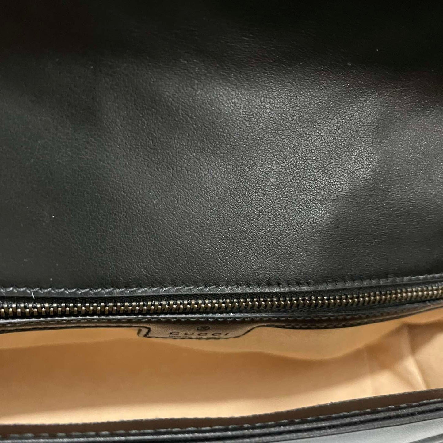Gucci Marmont Black GHW – 5.5"H x 9.5"L x 3"W