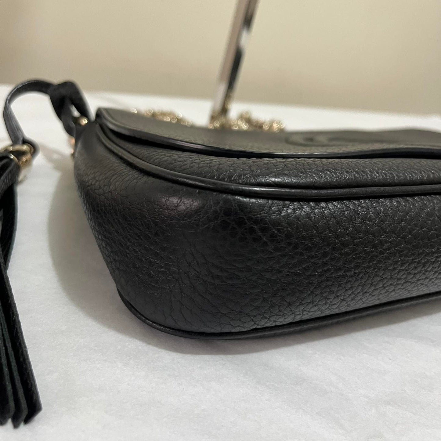 Gucci Soho Sling Bag – 6.7"H x 8.3"L x 2.8"W