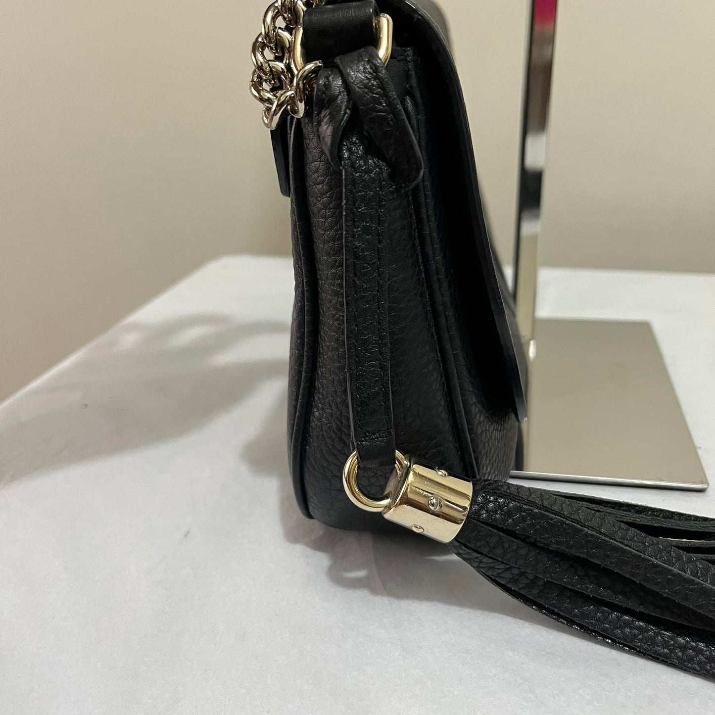 Gucci Soho Sling Bag – 6.7"H x 8.3"L x 2.8"W