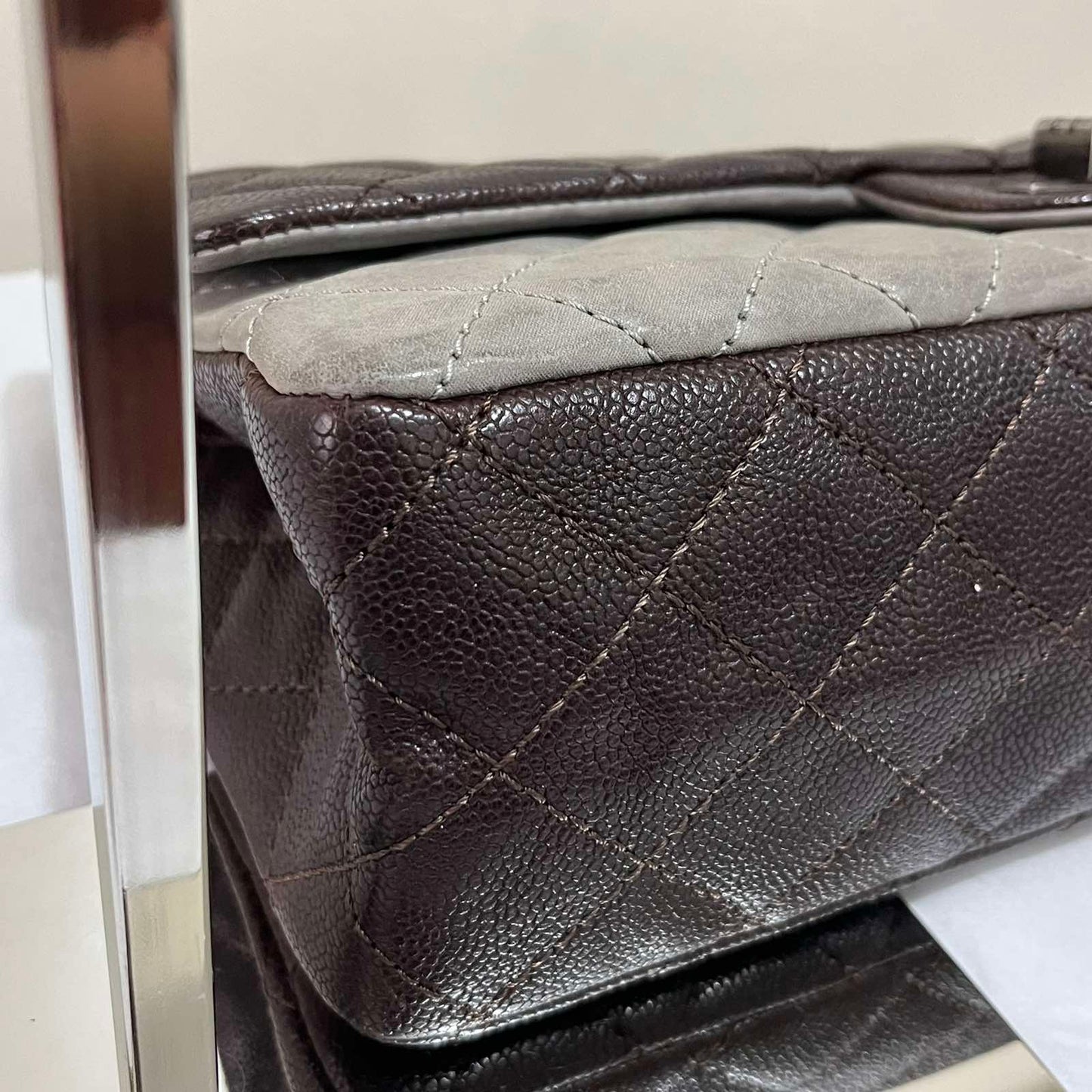 Chanel Reissue Flap Dark Brown – 6"H x 10"L x 2.5"W