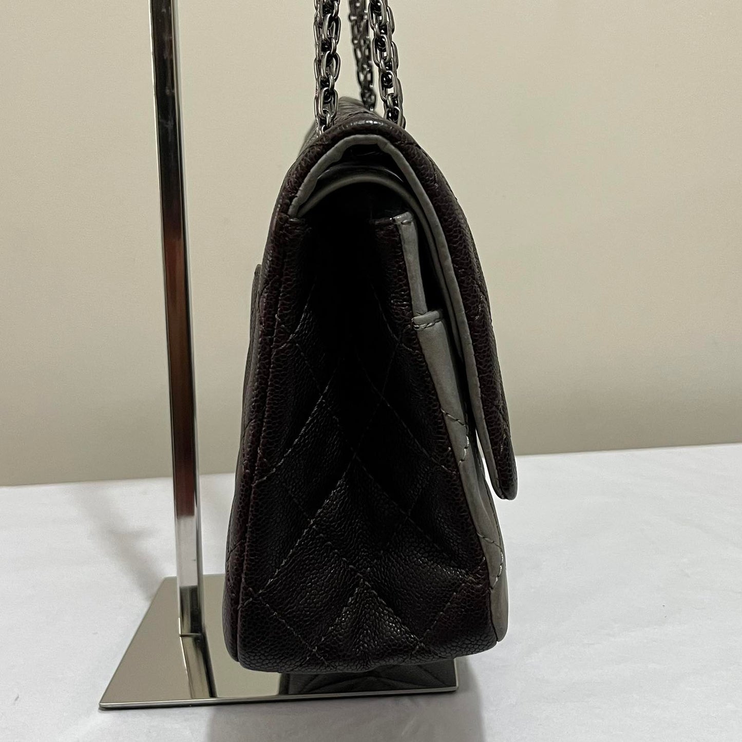 Chanel Reissue Flap Dark Brown – 6"H x 10"L x 2.5"W