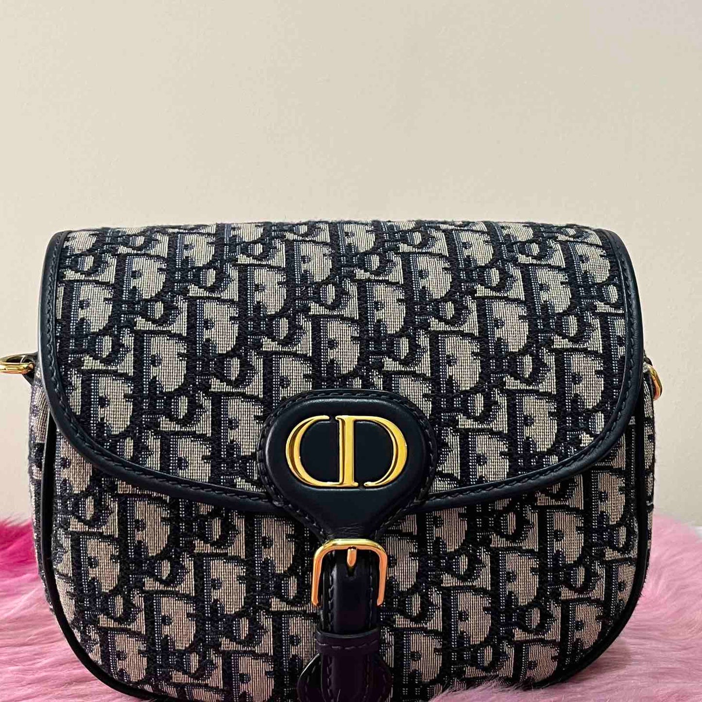 Dior Bobby Medium Monogram – 6.5"H x 8.9"L x 2.4"W