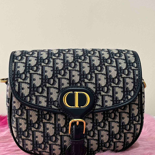 Dior Bobby Medium Monogram – 6.5"H x 8.9"L x 2.4"W