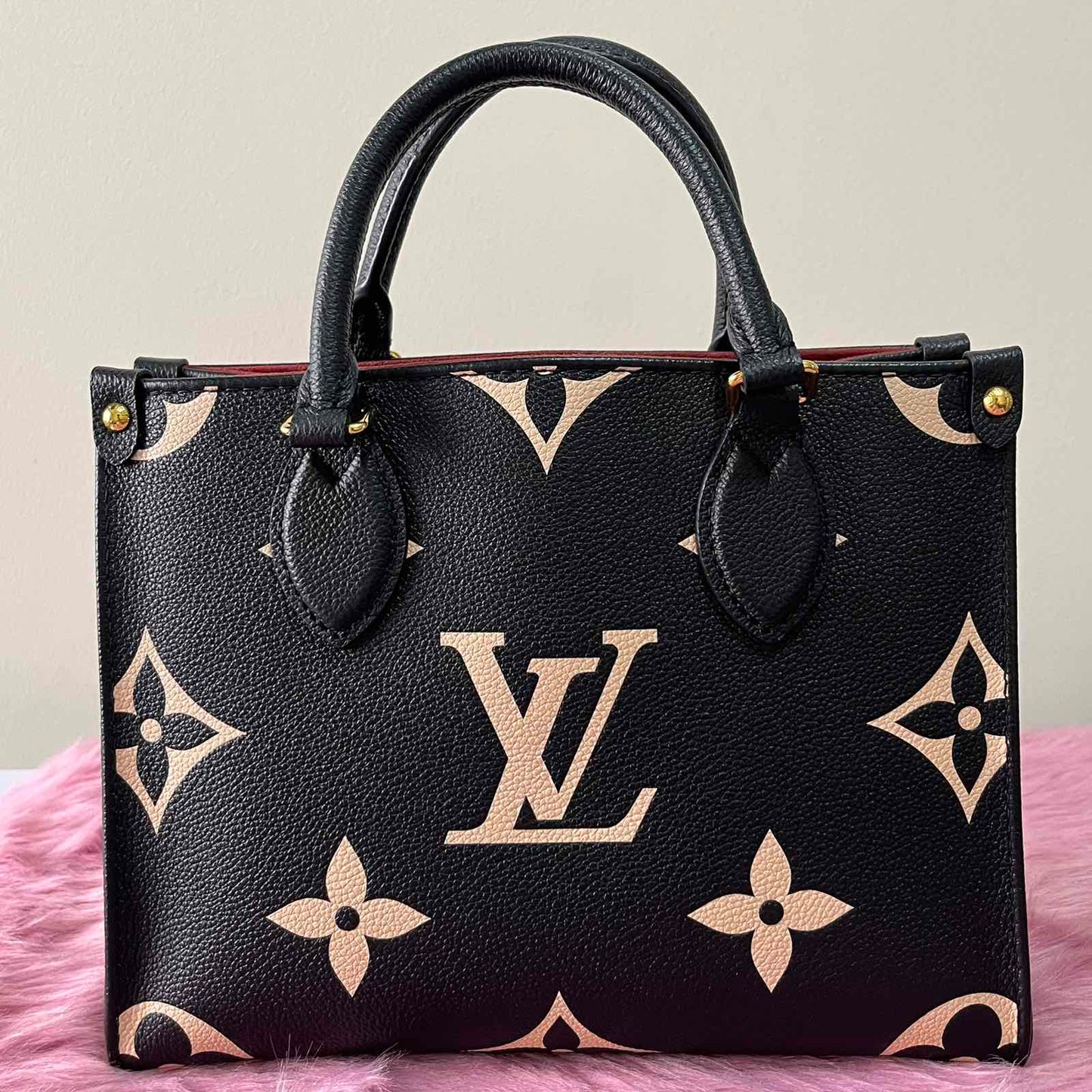 Louis Vuitton OnTheGo PM Black – 6.3"H x 9.8"L x 4.7"W