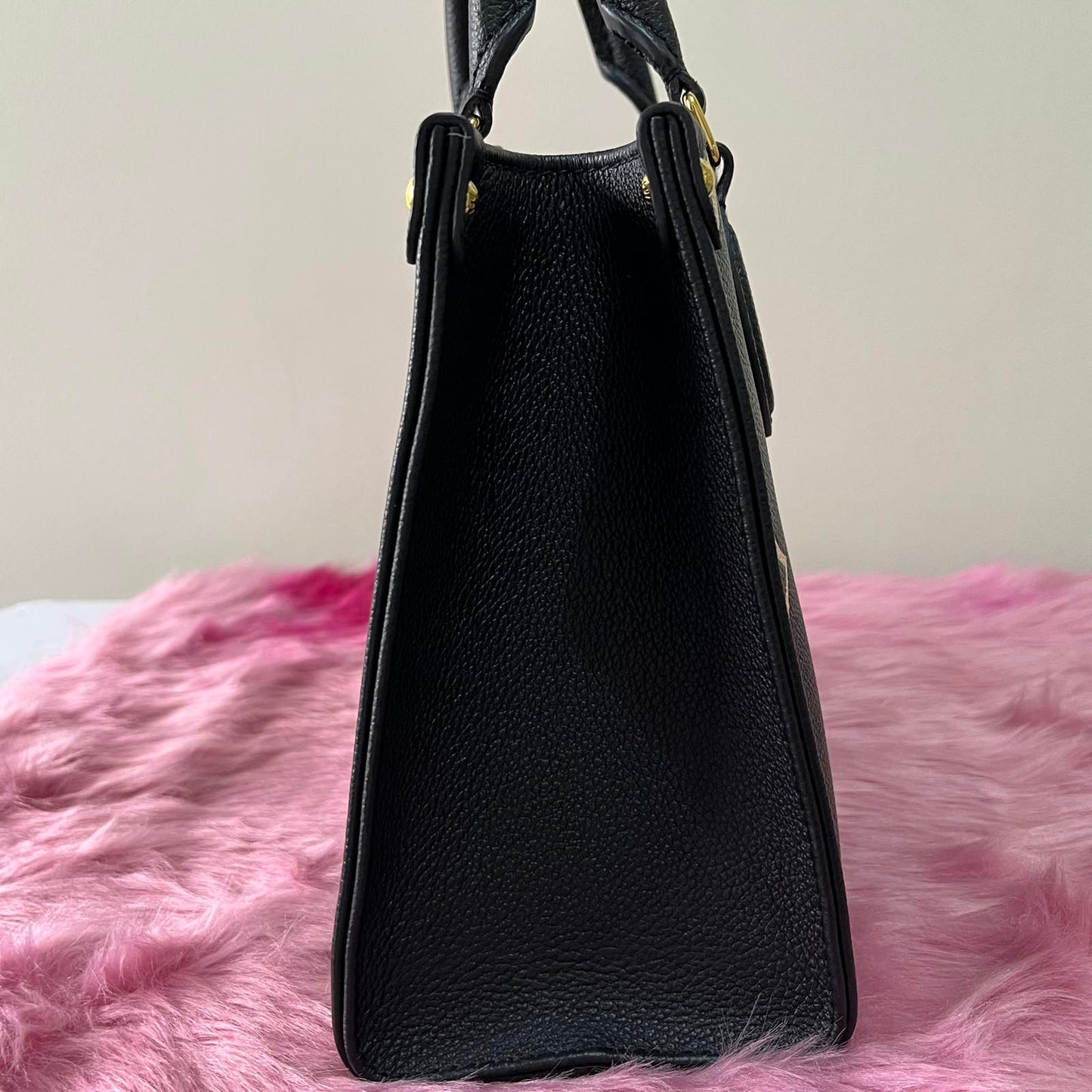 Louis Vuitton OnTheGo PM Black – 6.3"H x 9.8"L x 4.7"W