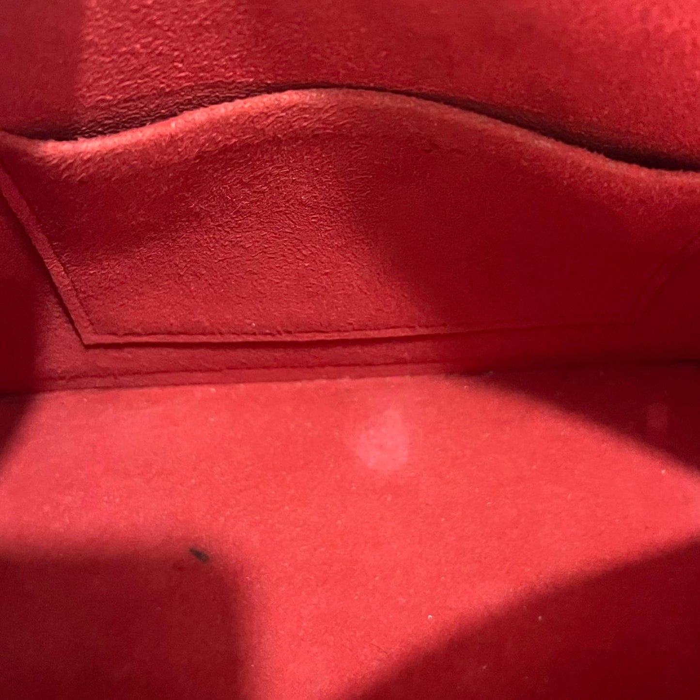 Louis Vuitton Alma BB Epi Red – 6.7"H x 9.8"L x 4.7"W
