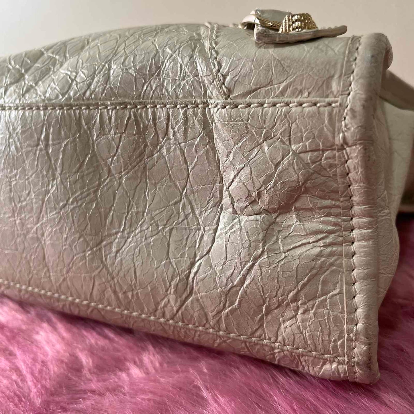 Balenciaga City Medium Off White – 10"H x 15"L x 5.5"W
