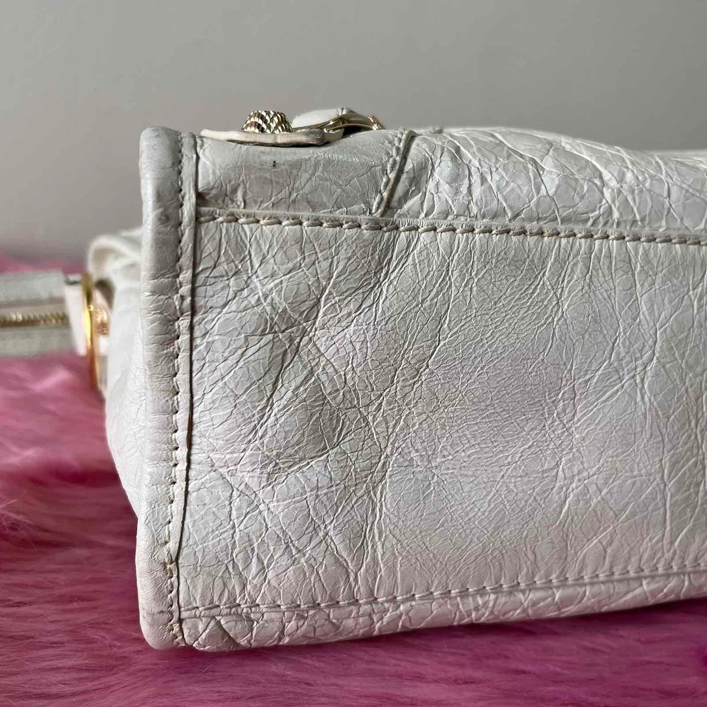 Balenciaga City Medium Off White – 10"H x 15"L x 5.5"W
