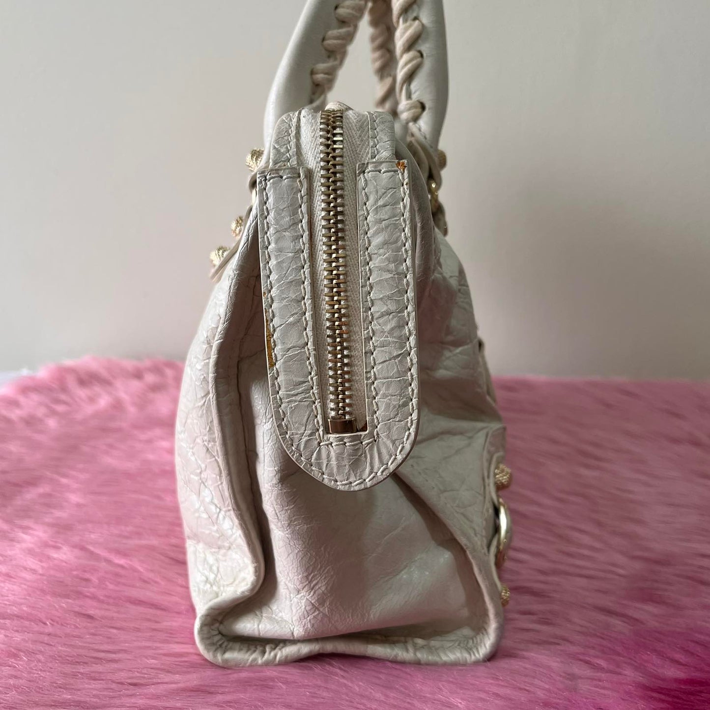 Balenciaga City Medium Off White – 10"H x 15"L x 5.5"W